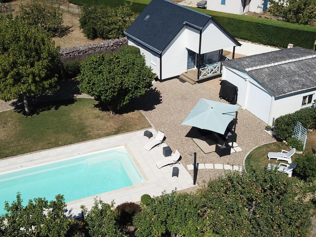 Gite Chalet-Piscine "Belle-Etoile" Touraine Anjou Courcelles-de-Touraine Kültér fotó